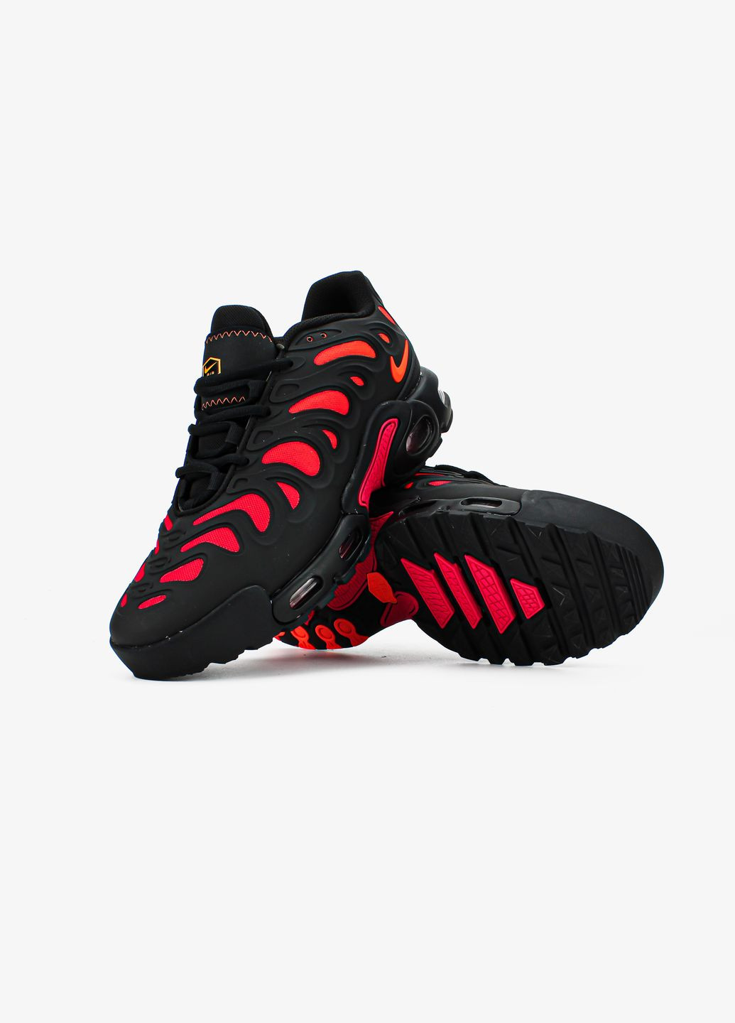 Чорні Осінні кросівки чоловічі nike air max tn drift plus black red | найк аір макс тн плюс чорні No Brand