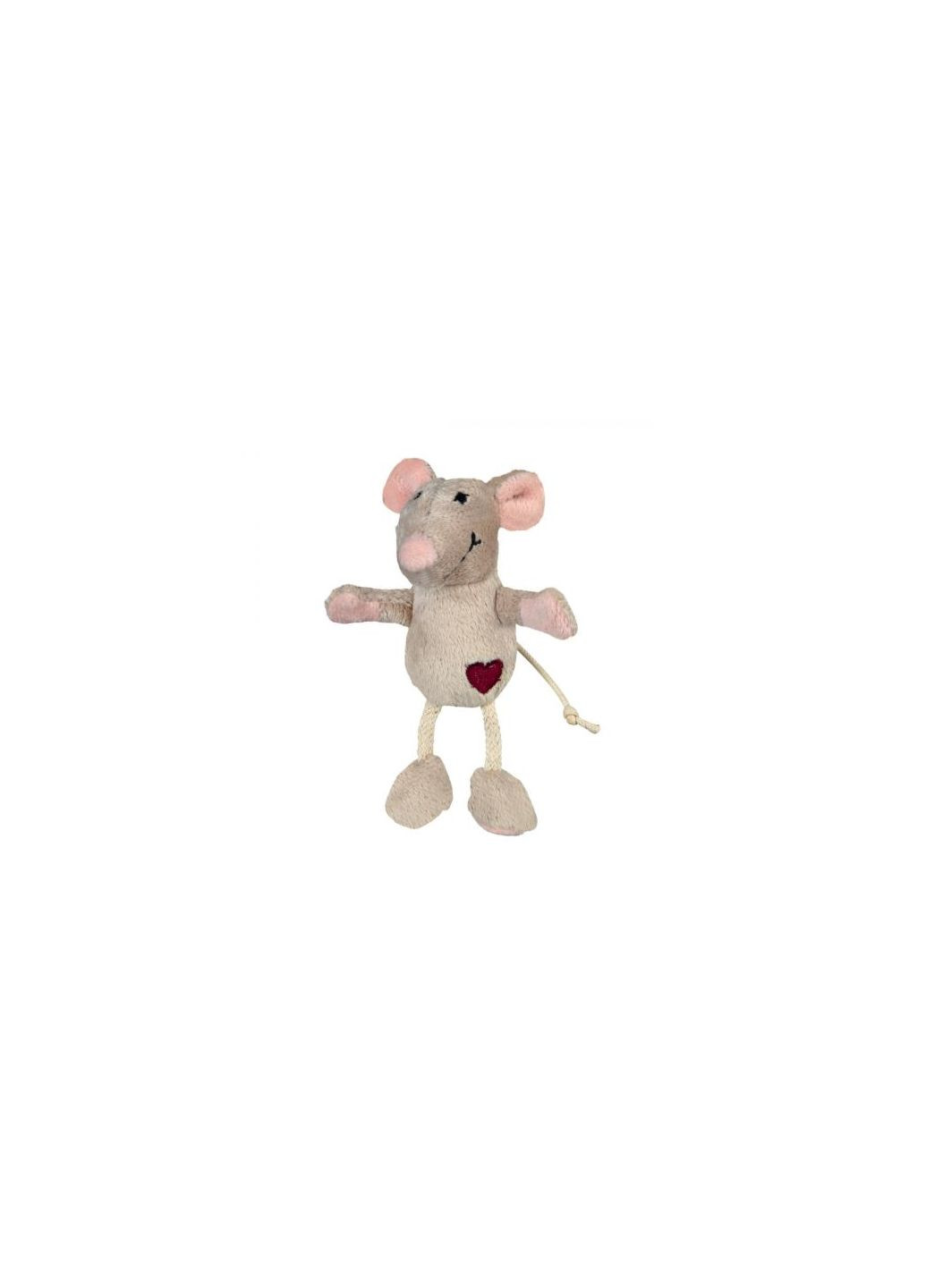 Игрушка Мышка с сердцем для кошек, 11 см (плюш) Trixie (292258164)