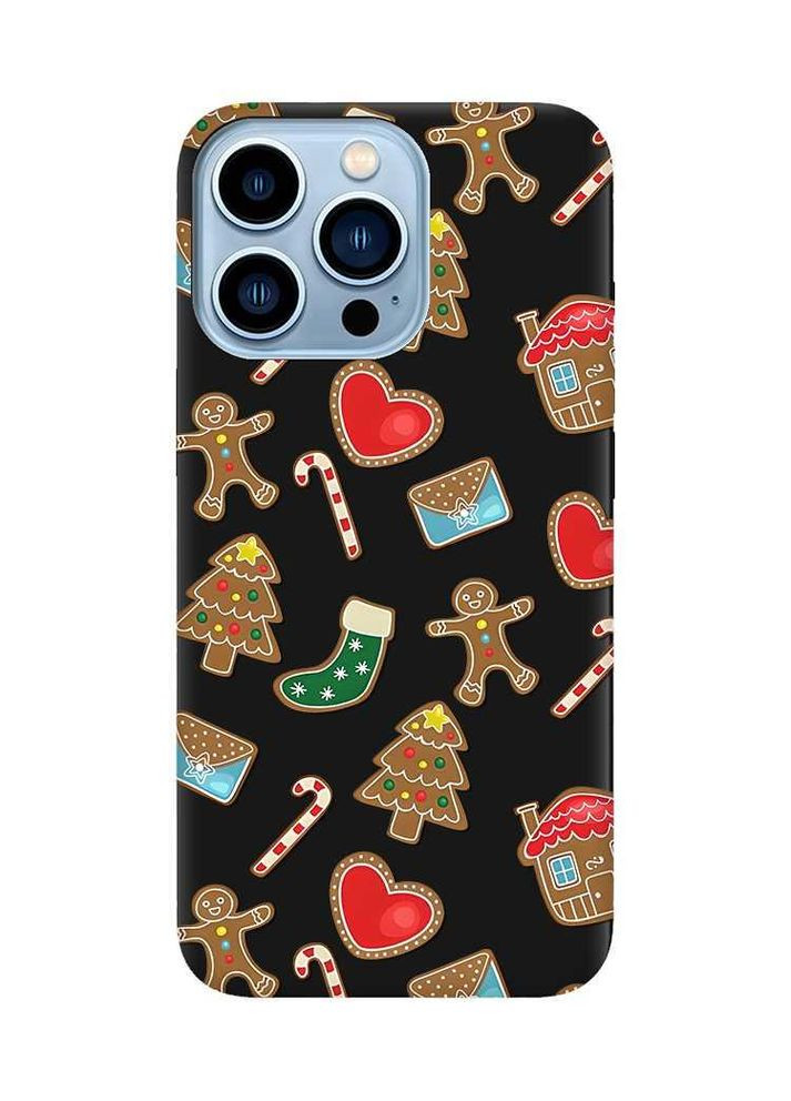 Матовый чехол на iPhone 13 Pro Max:: Рождественский фон (новогодний принт 181) Creative (362969945)