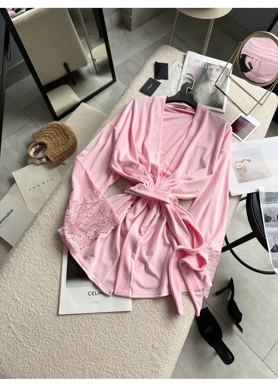 Женский халат велюровый No Brand (370299369)