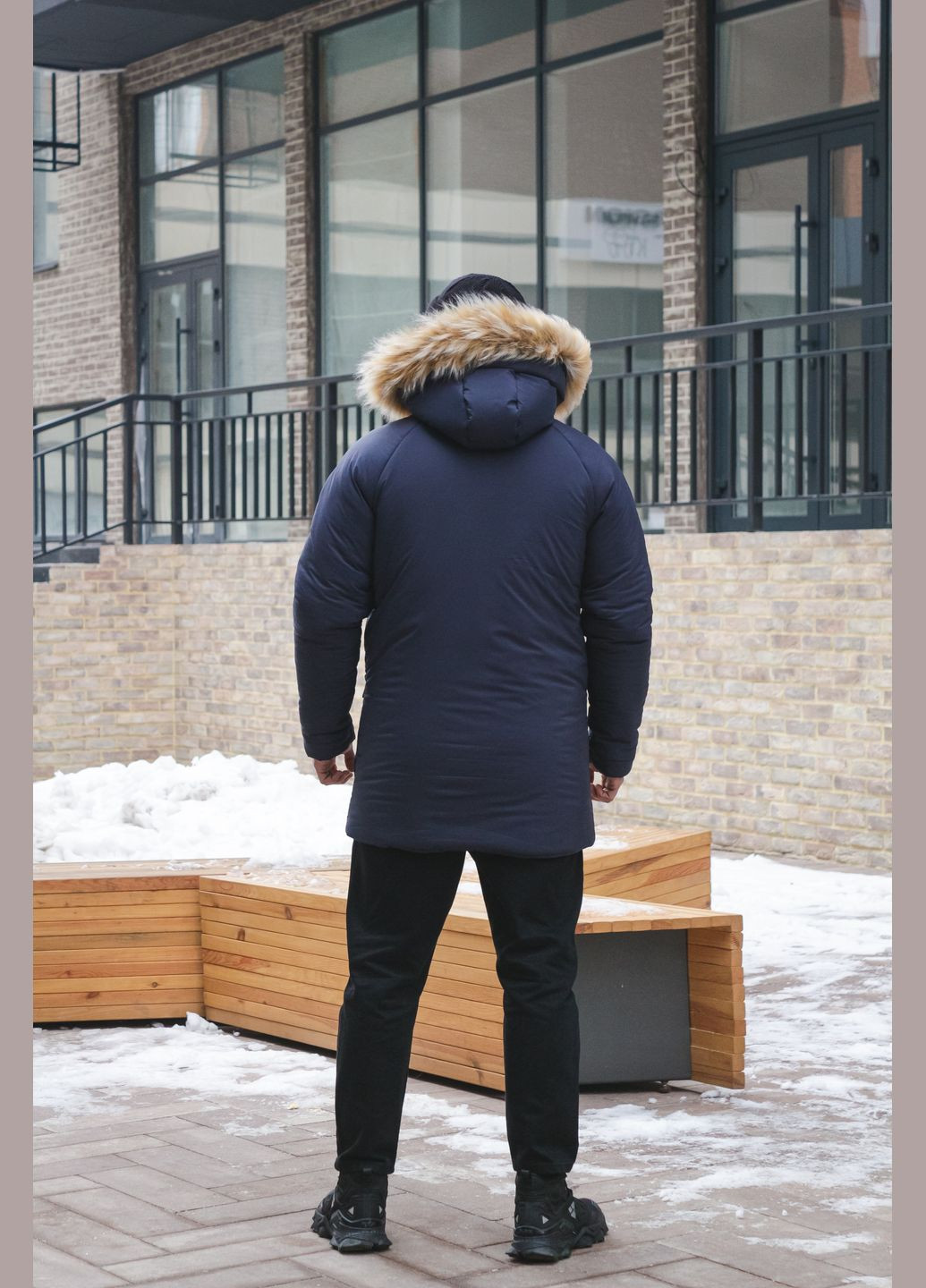 Парка зимняя мужская "HotWint" синяя Intruder (359381154)