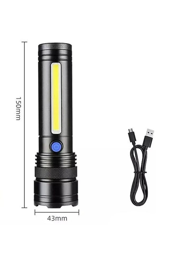 Ліхтар ручний BL-C27 з Zoom, USB, 1200 мА·год/ліхтарик акумуляторний/Світолодний ліхтар ручний X-Balog (371372284)