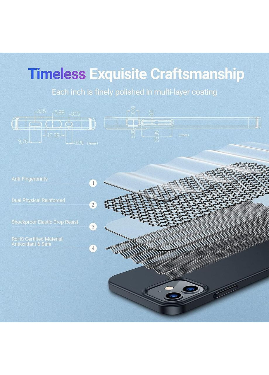 Ультратонкий чехол и 2 стекла из жесткого пластика Torras (363320358)