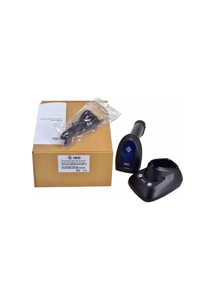 Сканер штрих-кода 5208RC/2D wireless USB с подставкой, Bluetooth черный (ІКС-5208RC-BT-2D-USB- CR) ІКС (391517458)