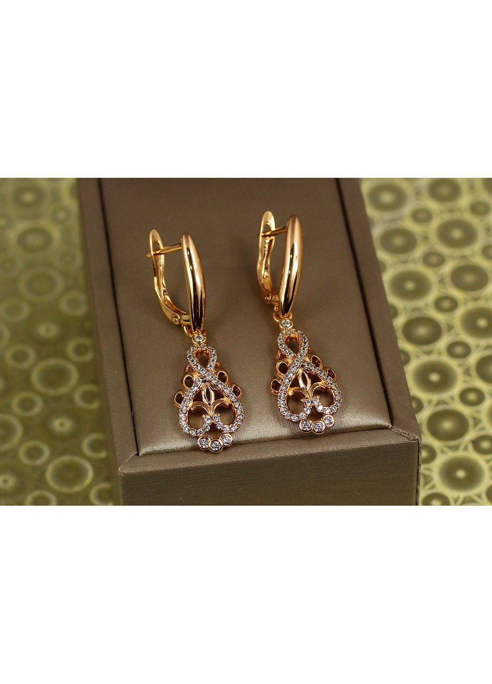 Серьги подвески Антиквар 4 см золотистые love-shopping Xuping Jewelry (354662748)