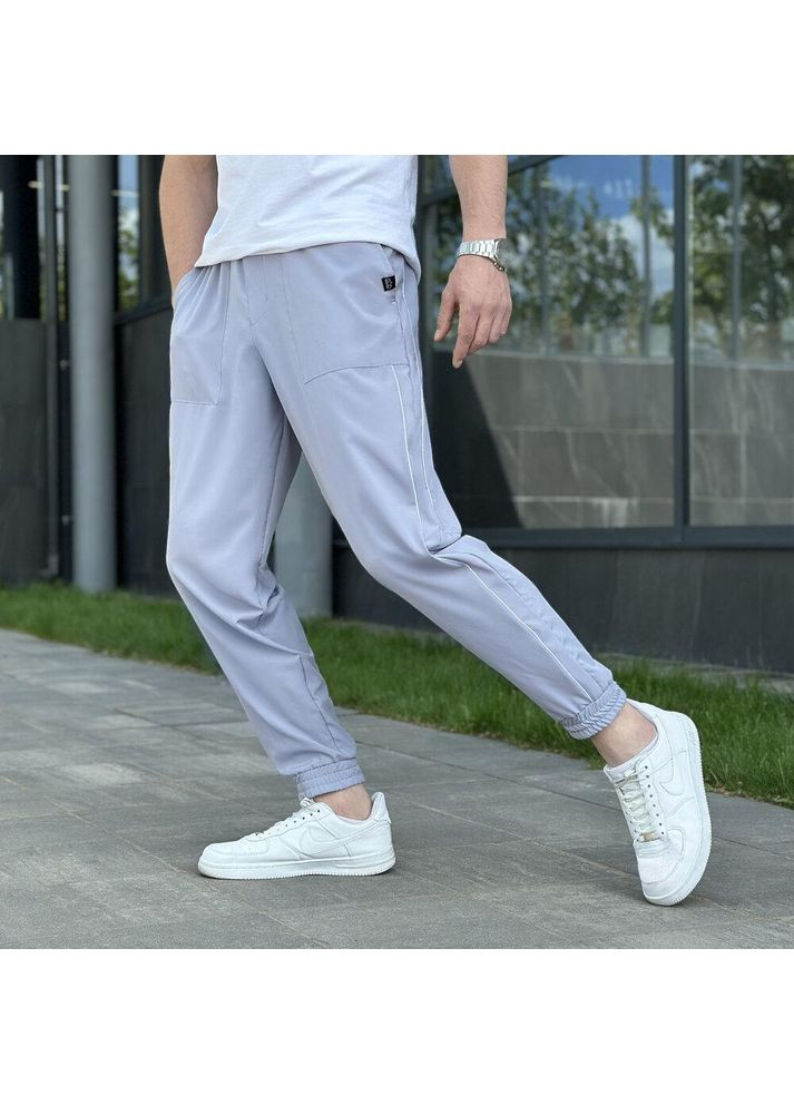 Стильні чоловічі спортивні штани Джоґери сірі Freedom (354808438)
