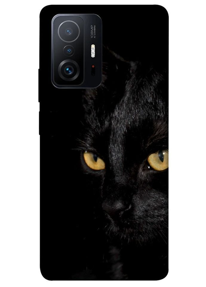 Чохол з принтом для Xiaomi 11T / 11T Pro / для Ксяомі, сяомі, ксіомі 11Т, 11Т про Чорний кіт No Brand (339065477)