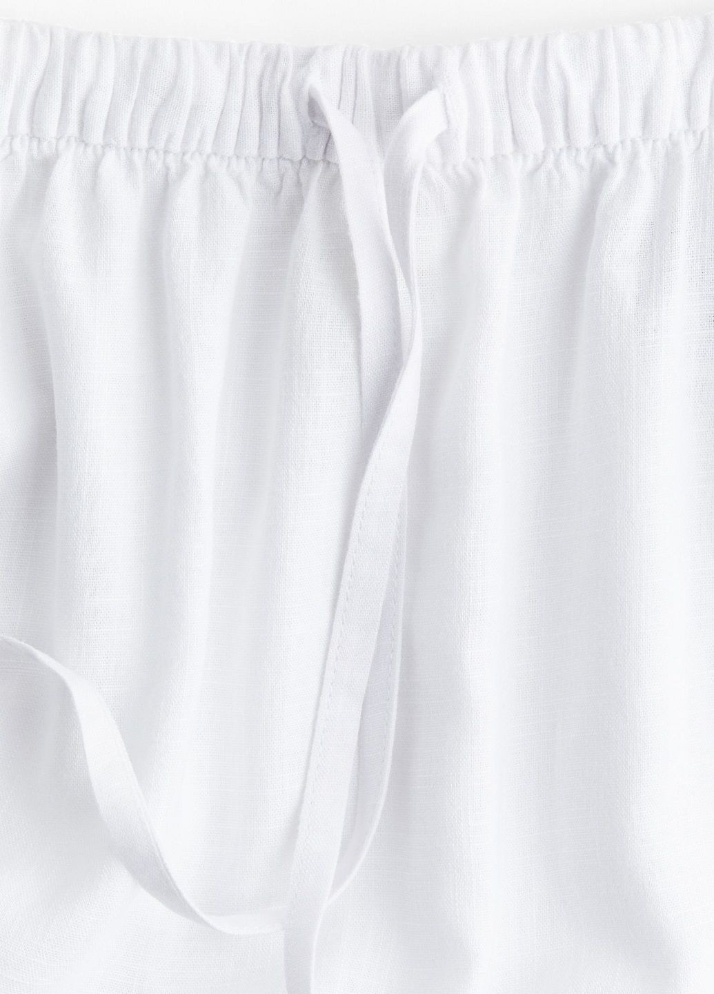 Белая кэжуал однотонная юбка H&M