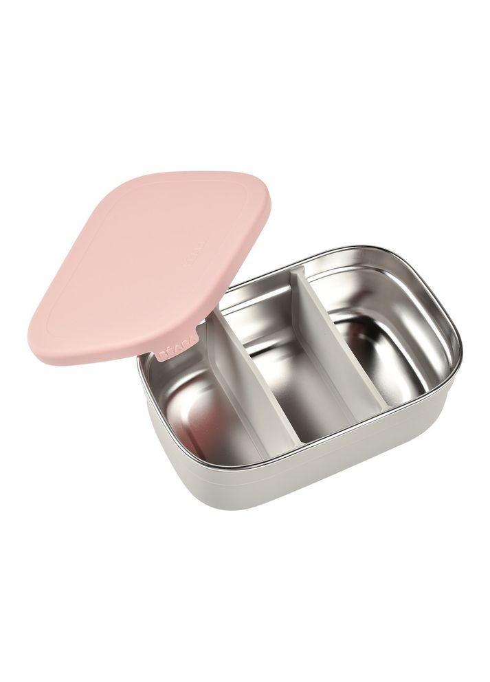 Ланч-бокс металлический 760 мл розовый, арт. 914002 Beaba (369489920)