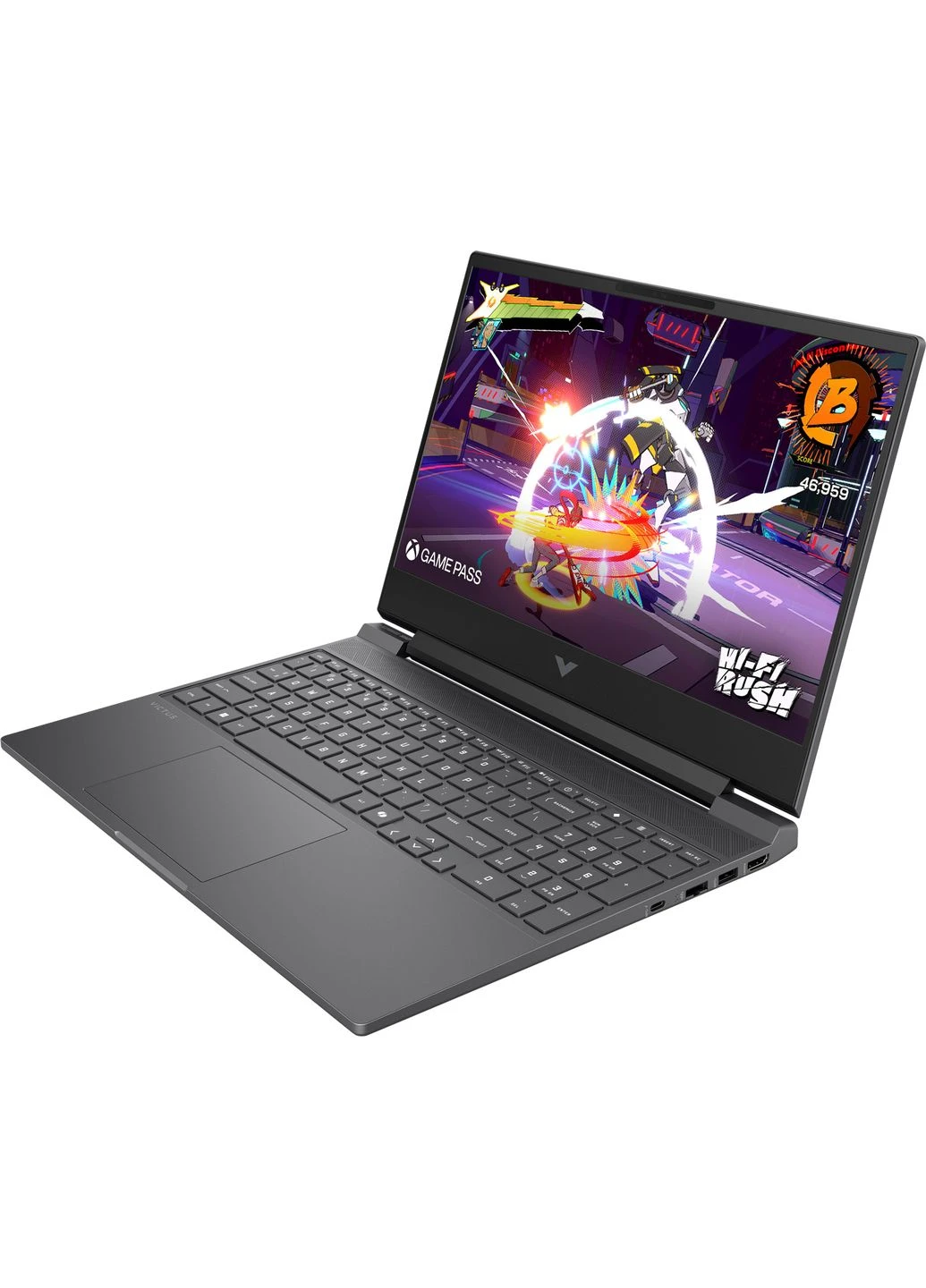 Victus 15-fa2047ua 15.6" FHD IPS,300n/Core i5-14450HX (4.8)/24Gb/SSD512Gb/RTX 3050,6GB/DOS/Сірий HP (370607373)