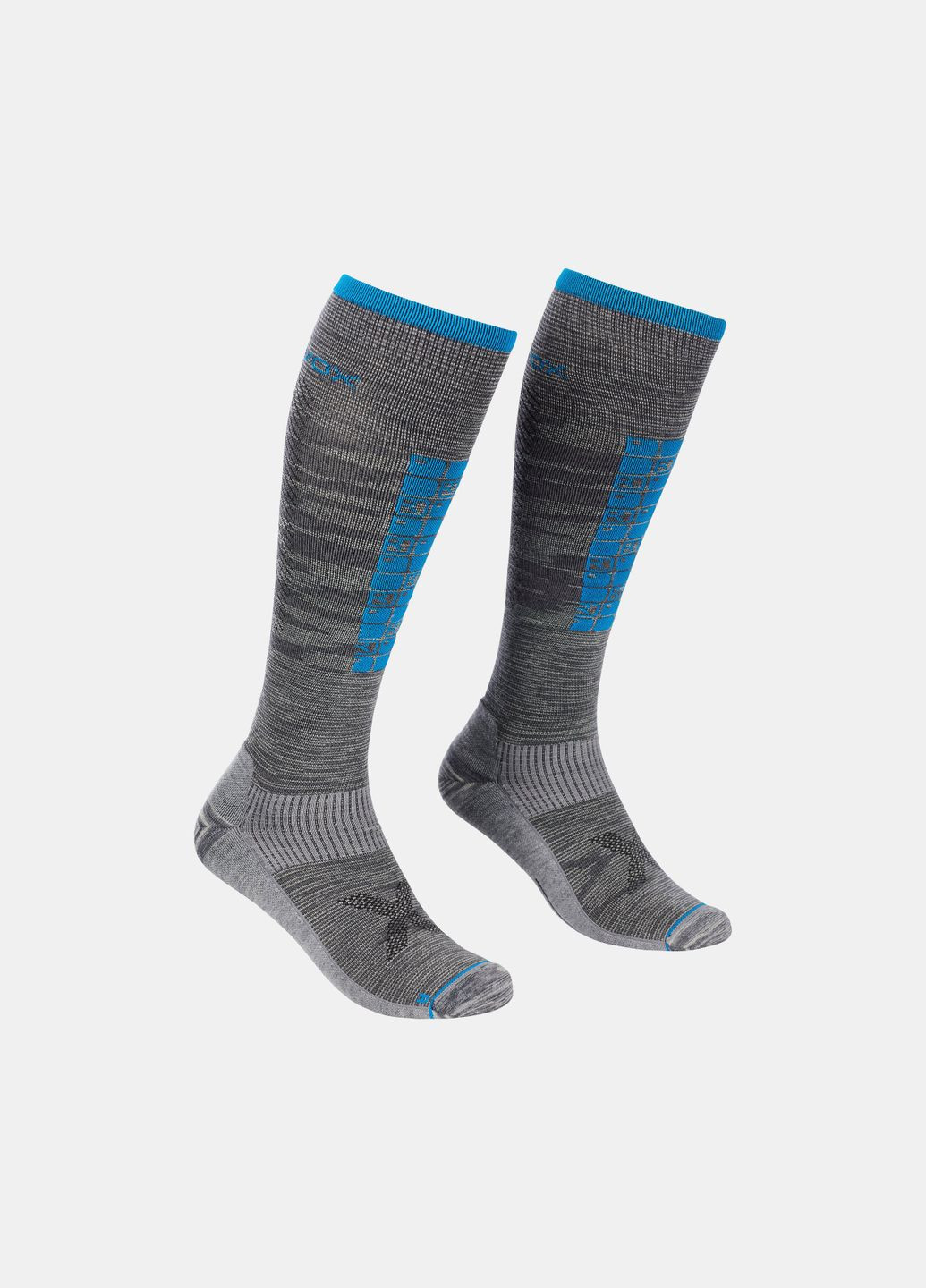 Термошкарпетки Ski Compression Long Socks Mens Сірий-Блакитний Ortovox (278272640)