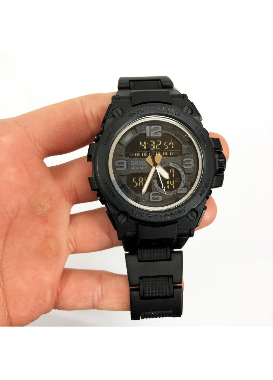 Военные часы спецслужб 1452BK BLACK, Часы спортивные спорт, GX-704 Противоударные часы Skmei (352770654)