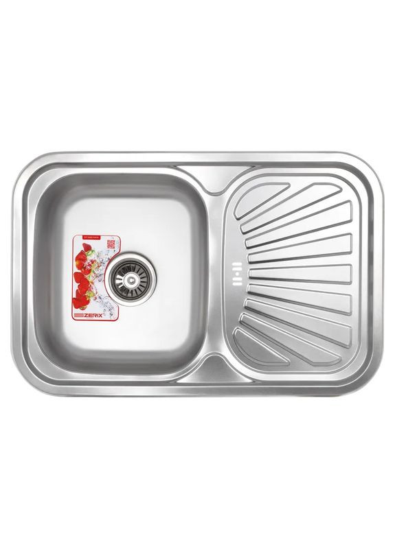 Кухонная мойка Z7549-08-180E Satin модель ZX1606 Zerix (370285826)