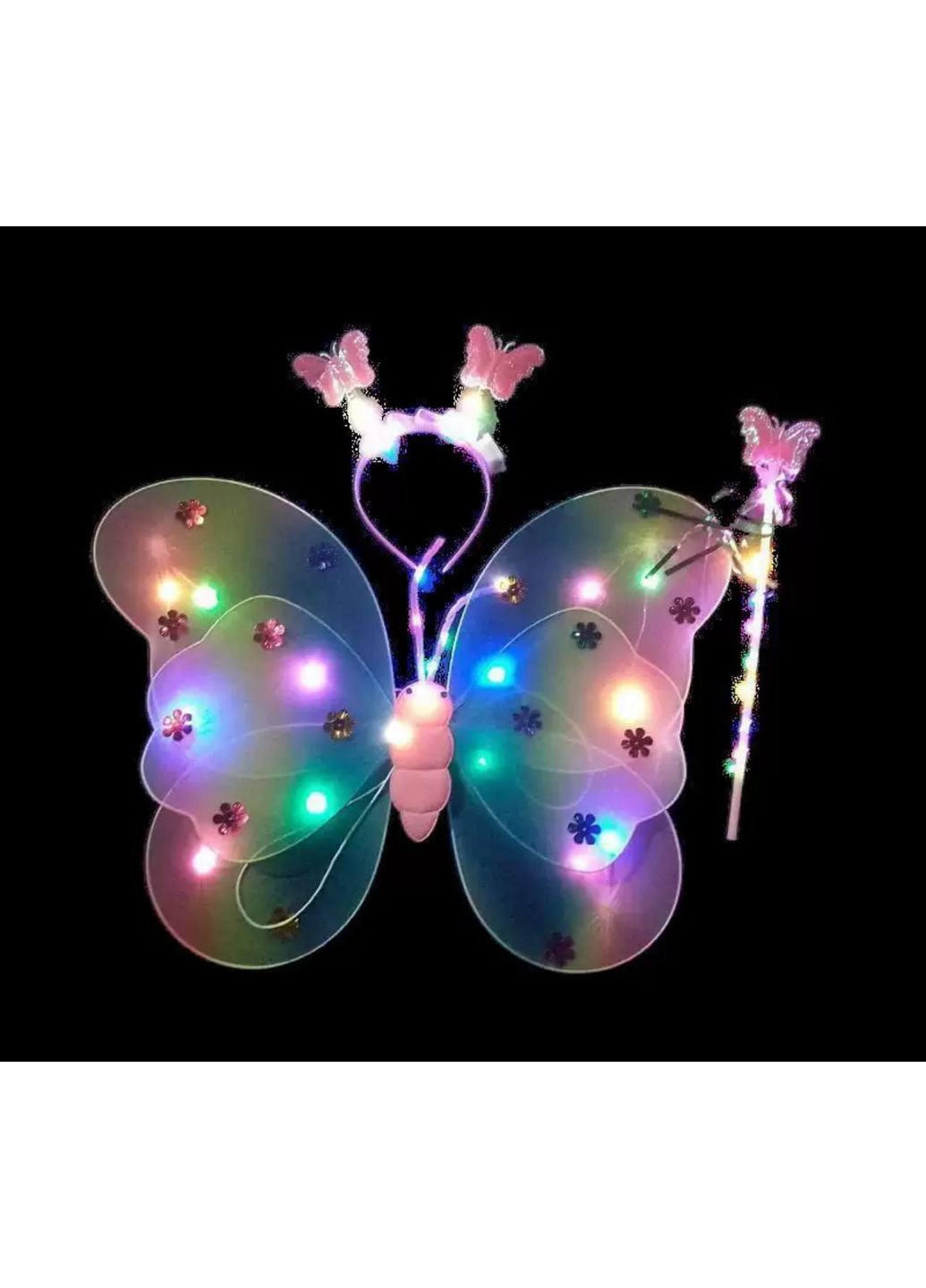 Набор костюм бабочки для светящейся девочки. No Brand (369667749)