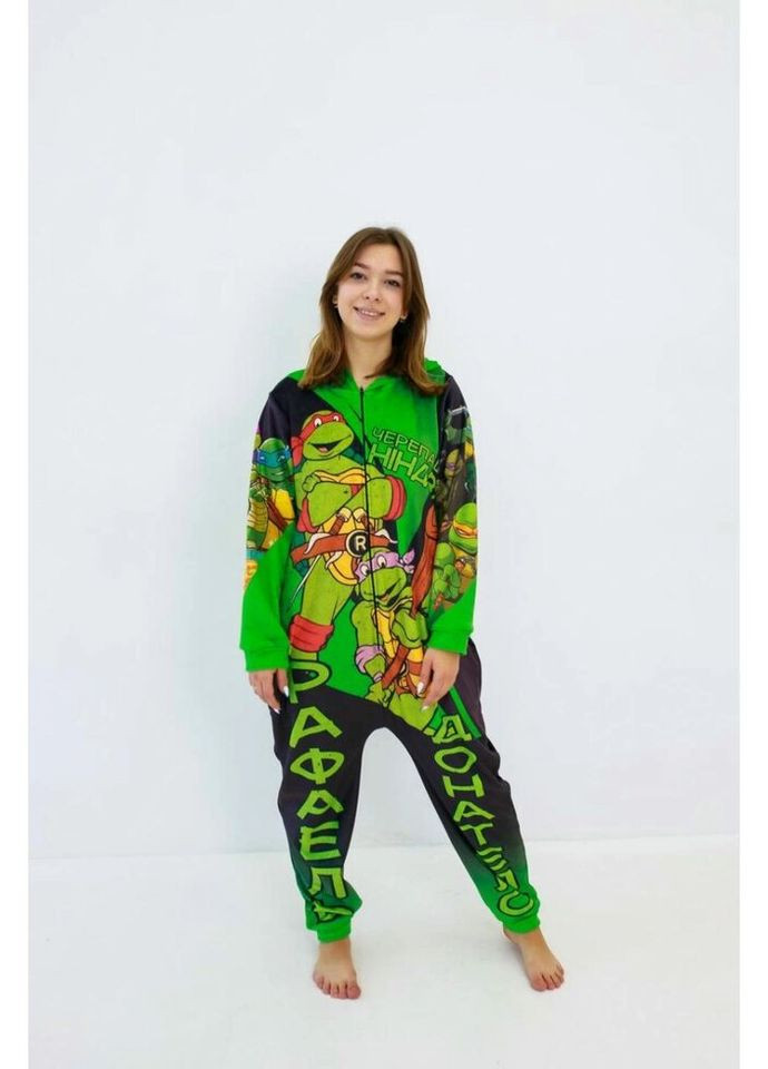 Кигуруми подростковое 3D Черепашки-ниндзя 3272, 2, 158 15561 158, см FlexDress (324623514)