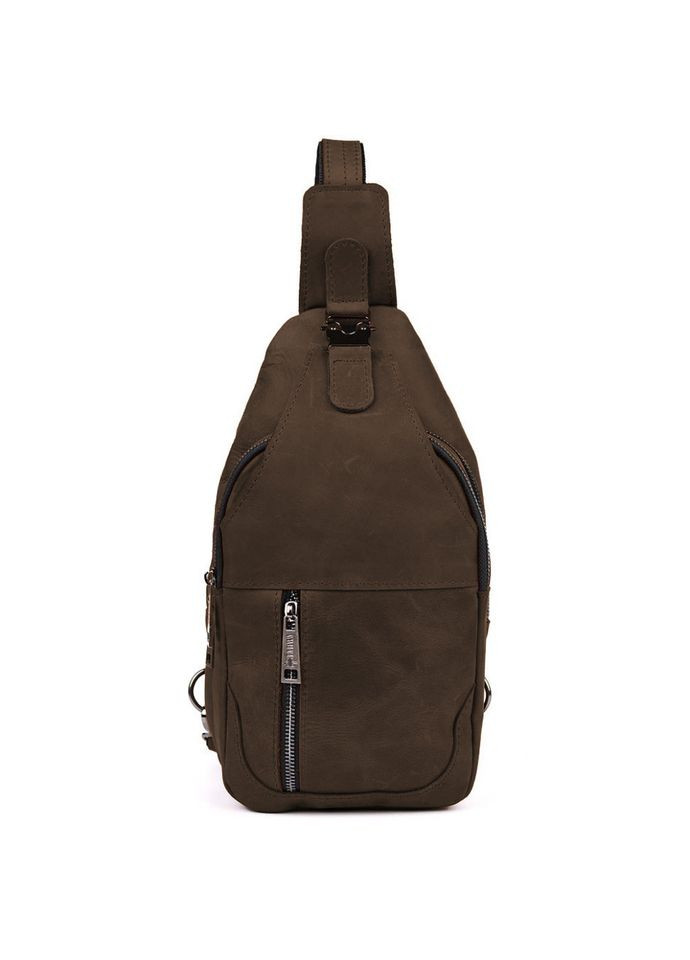 Чоловічий рюкзак-слінг із кінської шкіри RС-4004-3md коричневий TARWA (301907195)