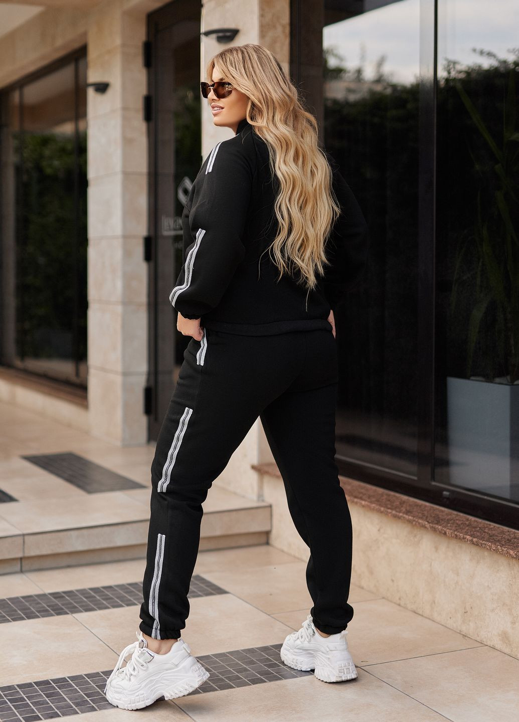 Спортивний костюм жіночій на флісі з тринитки (бомбер + штани) No Brand (352007304)