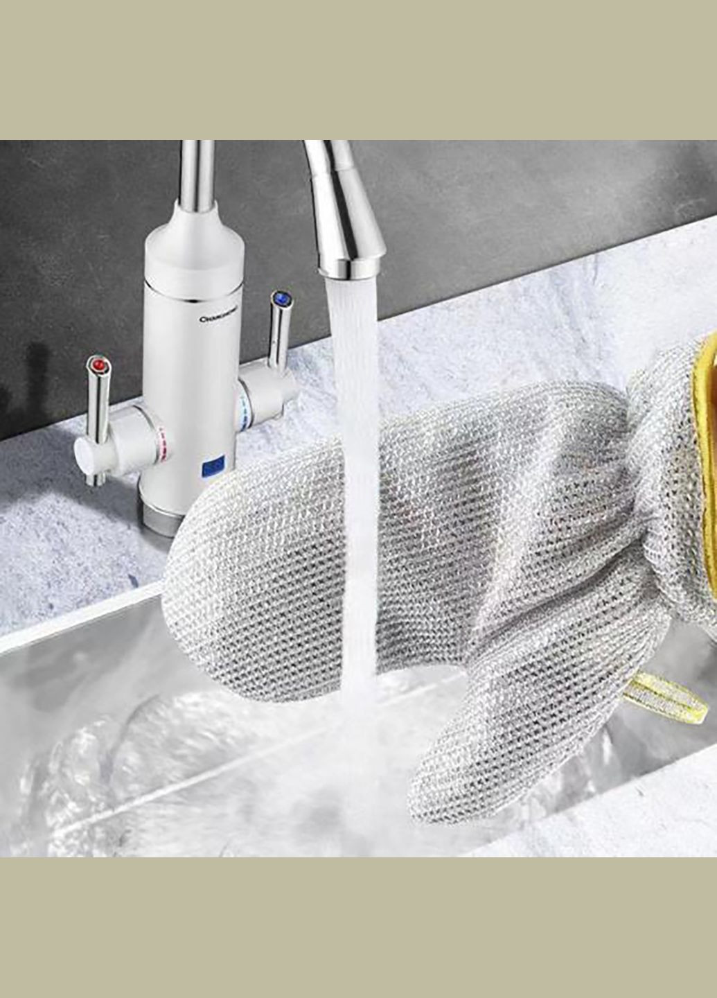 Багатофункціональна металева кухонна перчатка рукавиця для миття посуду і захисту рук Kitchen Master (317638725)