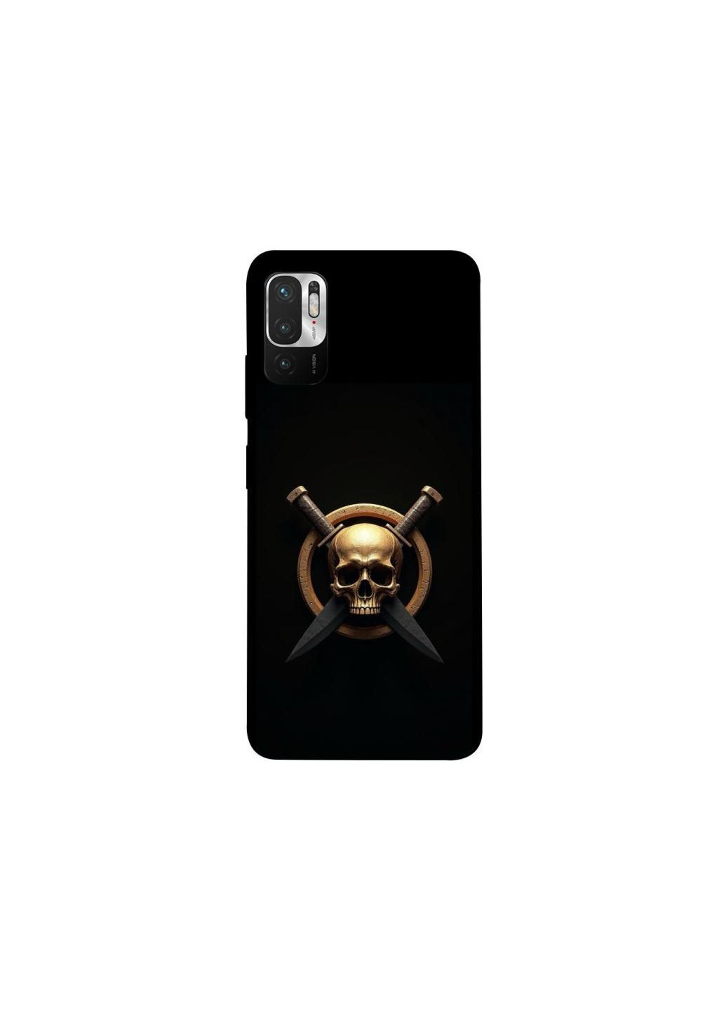 Чехол на Xiaomi Poco M3 Pro 4G / 5G Golden Skull Frontalka (361082381)