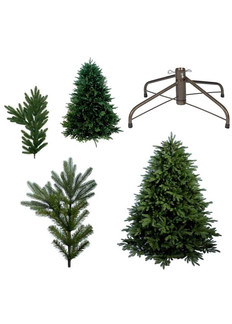 Искусственная комбинированная елка YalynkyWorld литые иголки и пленка ПВХ Россо Премиум 240 см Kvazar (312015989)