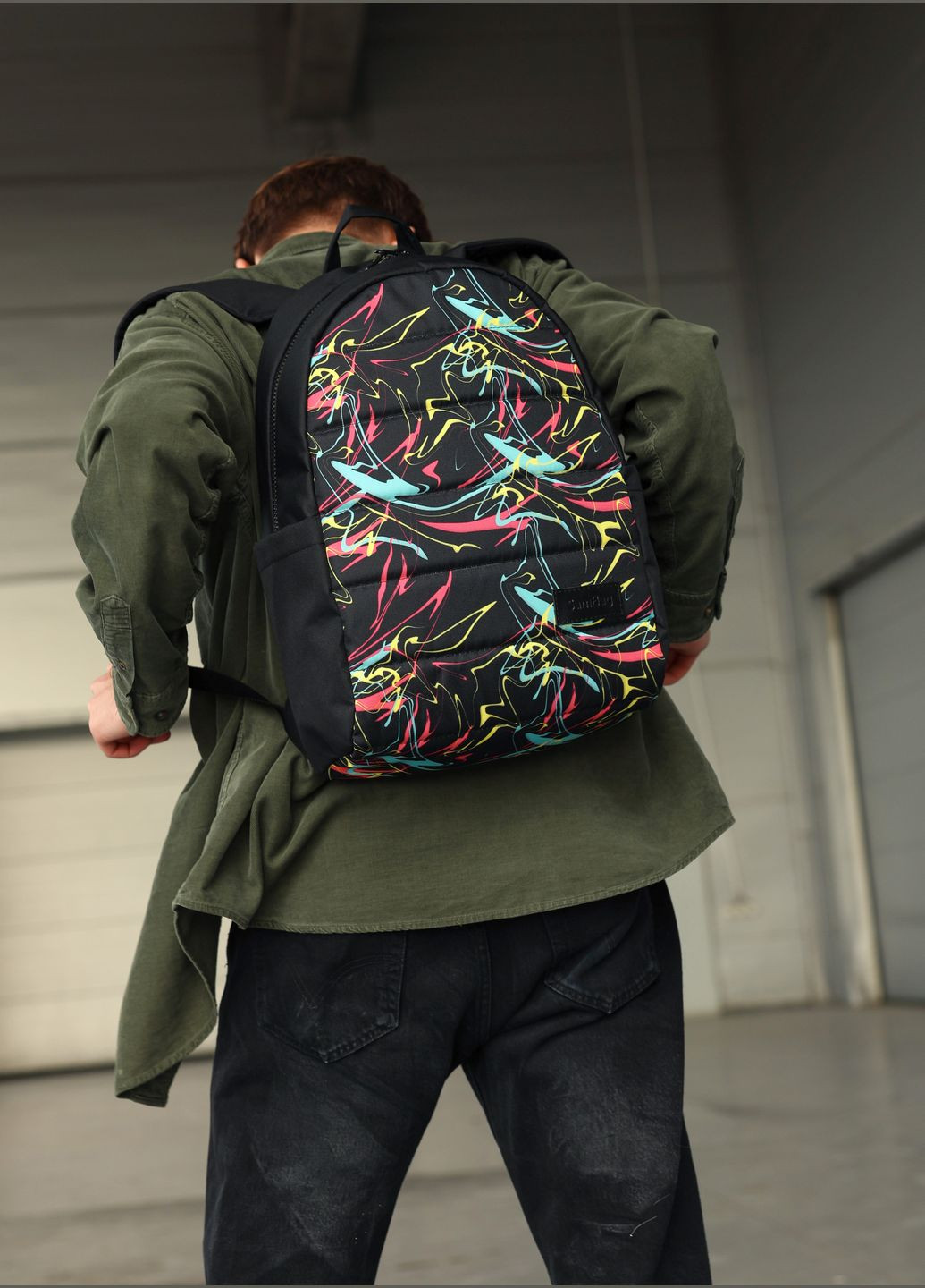 Рюкзак Zard LRT чорний тканевий Sambag (325399305)