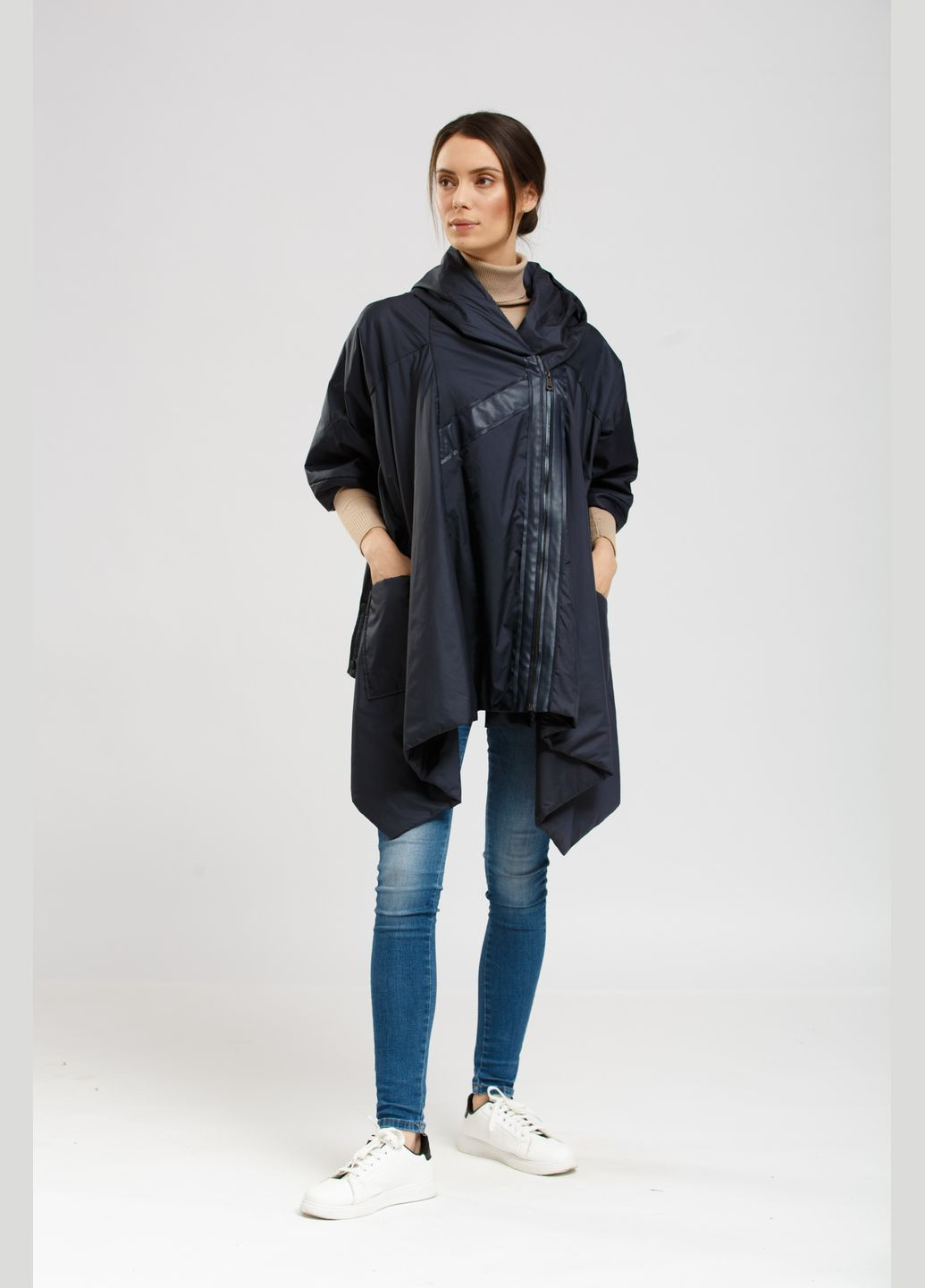 Синя демісезонна куртка синій демісезон повсякденний Alberto Bini