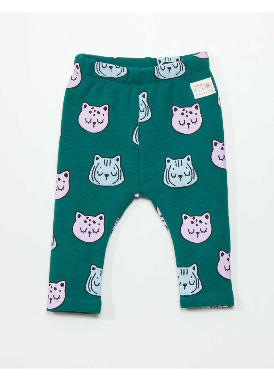 Штани фліс,зелений в візерунки, Kiabi (366028729)