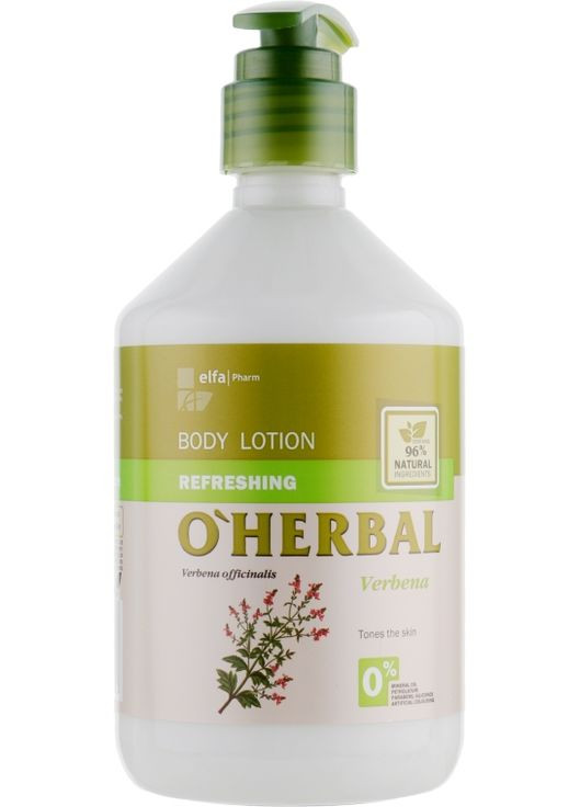 Освежающий лосьон для тела с экстрактом вербены Refreshing Lotion 500ml (240703-37735429) O'Herbal (368659730)