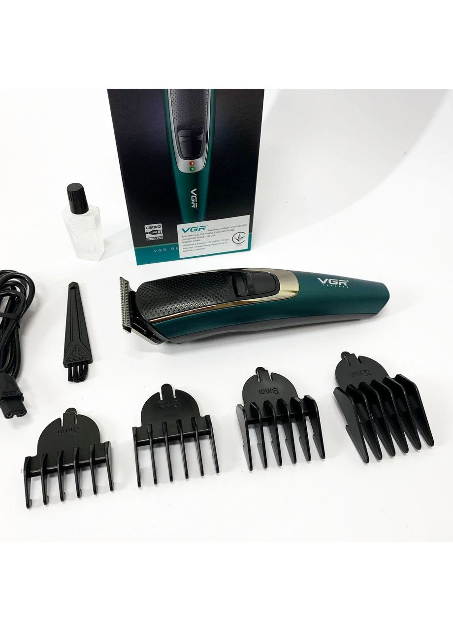 Тример для бороди та волосся V-176 від USB, Професійний триммер для стрижки VGR (366238896)