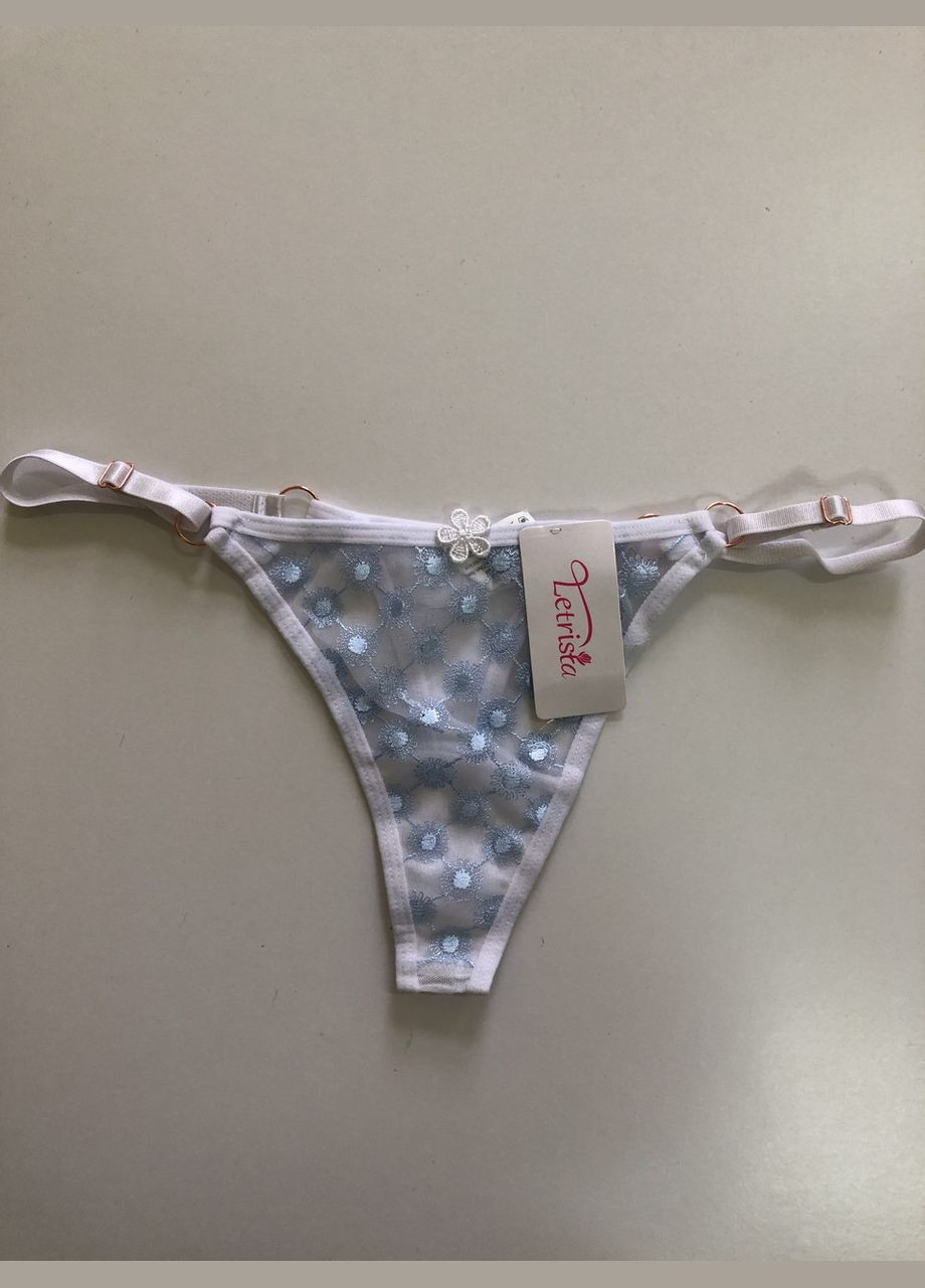 Жіночі трусики стрінги з візерунком Honey Fashion Accessories One Size (XS/S/M) білий (2-244) No Brand (313442799)