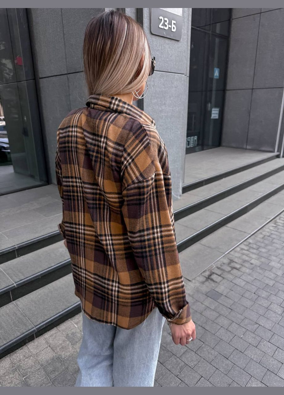 Сорочка у клітинку фланель котон Туреччина Україна (347216308)