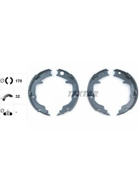 Комплект гальмівних колодок 91073400 Textar (361942651)