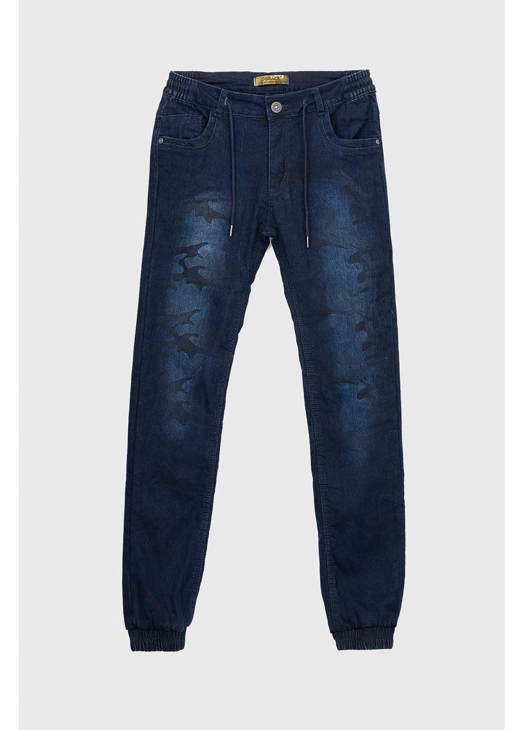 Темно-синие демисезонные джинсы Неслухнянки