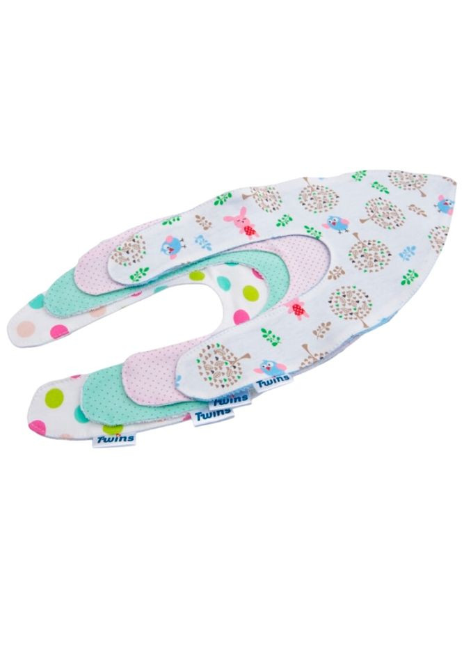 Слинявчики, водонепроникні, трикотаж/махра, 5 шт, mix мультиколір () Twins W-1600-TSM-00 (361048516)