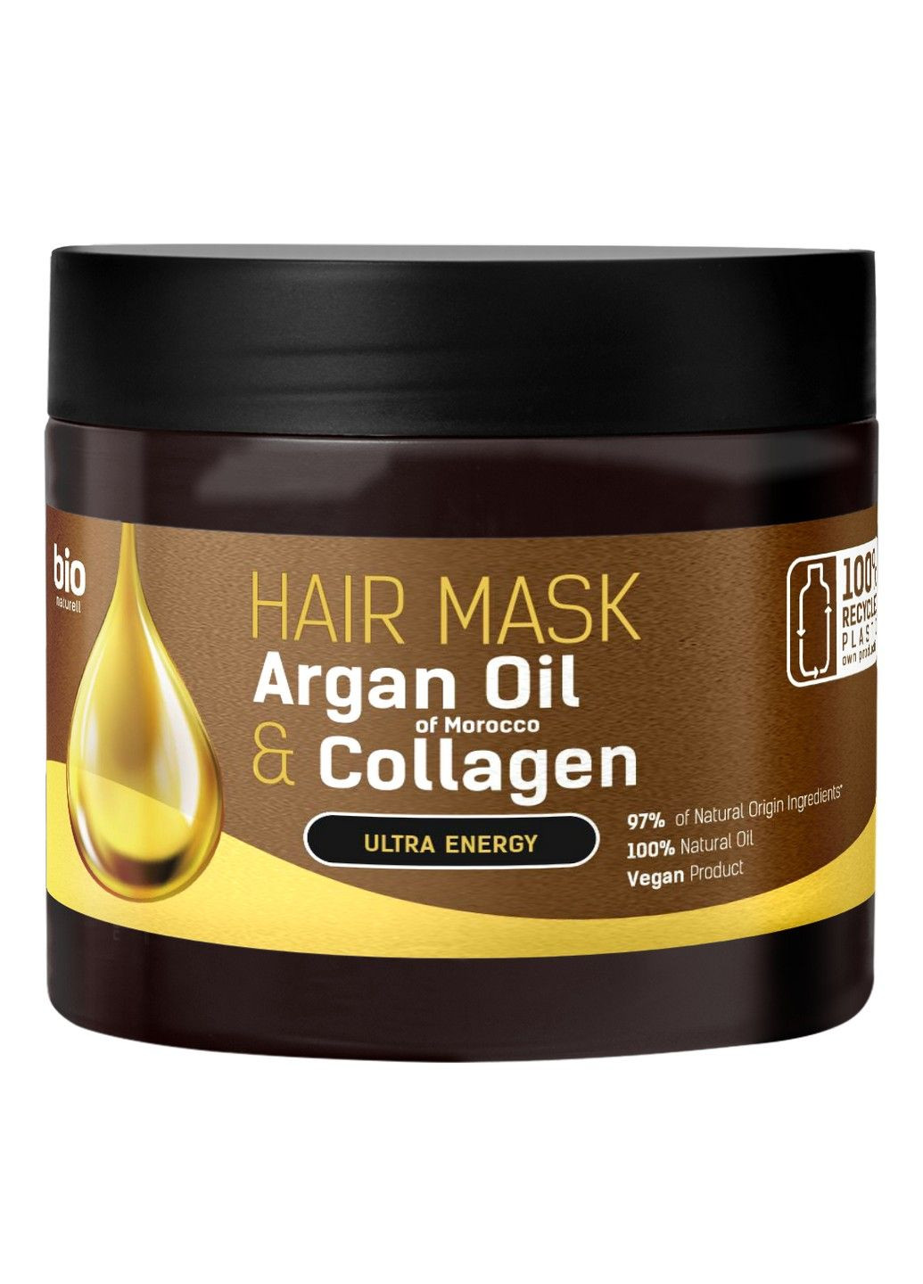 Маска для волосся Argan Oil of Morocco & Collagen 295 мл Bio Naturell (283017573)