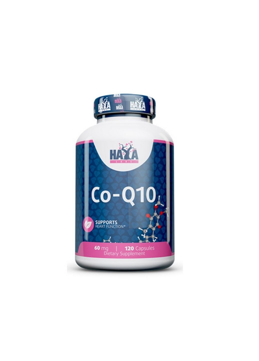 Натуральная добавка Co-Q10 60 mg, 120 капсул Haya Labs (293478741)