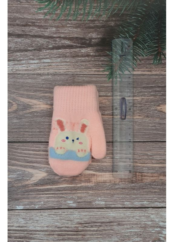 Дитячі подвійні в’язані варежки для дівчат No Brand (356079406)