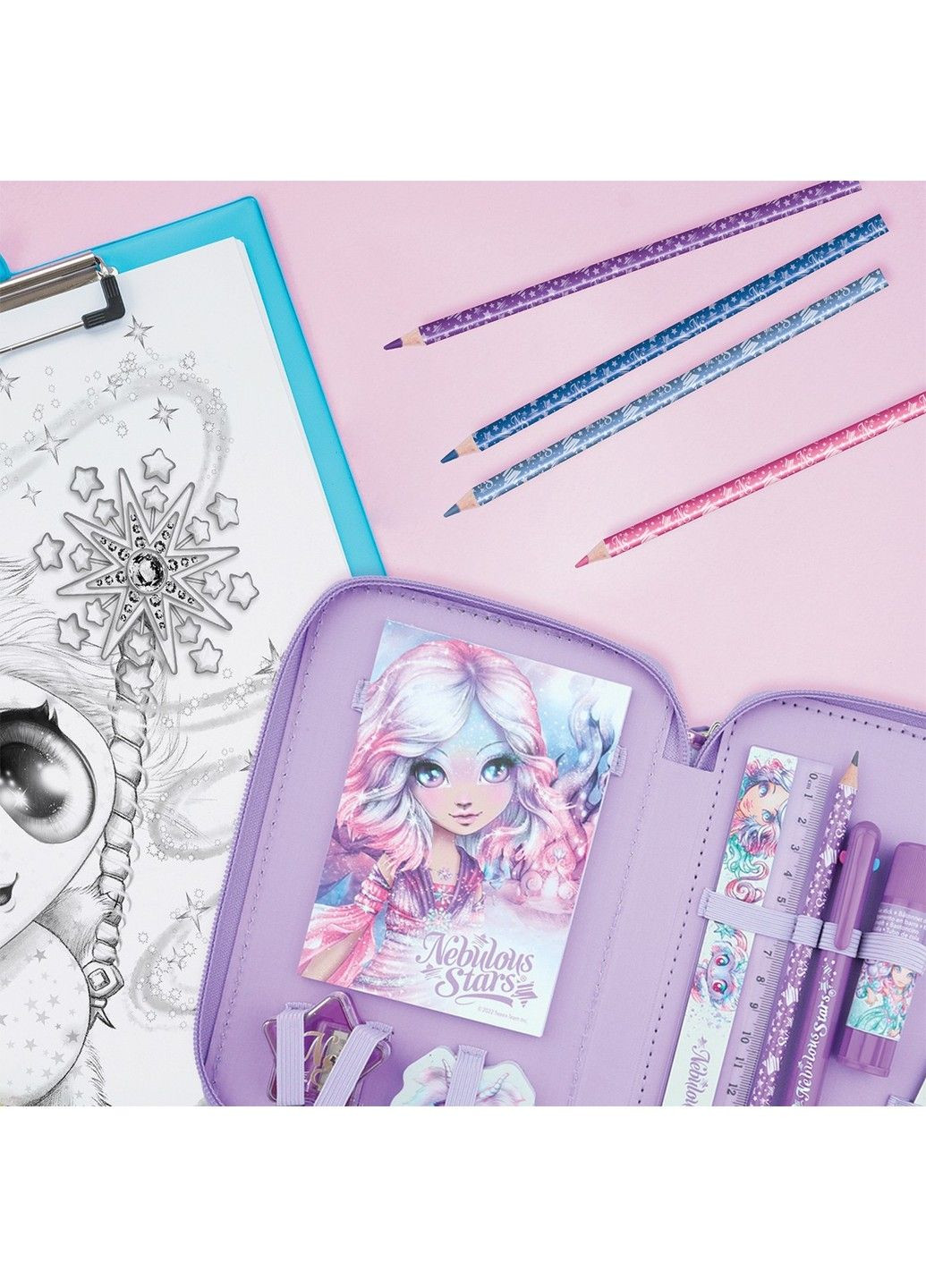 Тройной пенал с наполнением – Эстрелия Nebulous Stars (331295917)