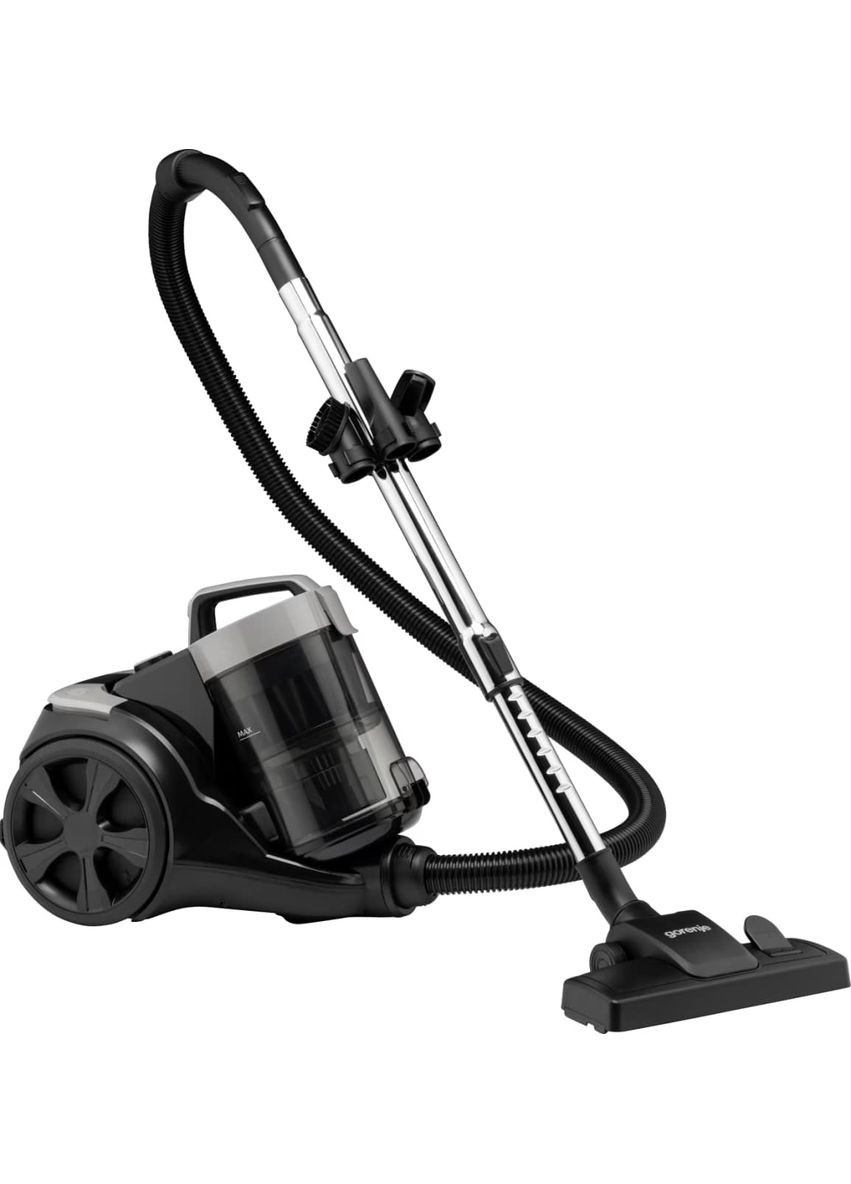 Пилосос контейнерний, 850Вт, конт пилок -3.3л, HEPA, телескоп трубка, чорний Gorenje (370621336)