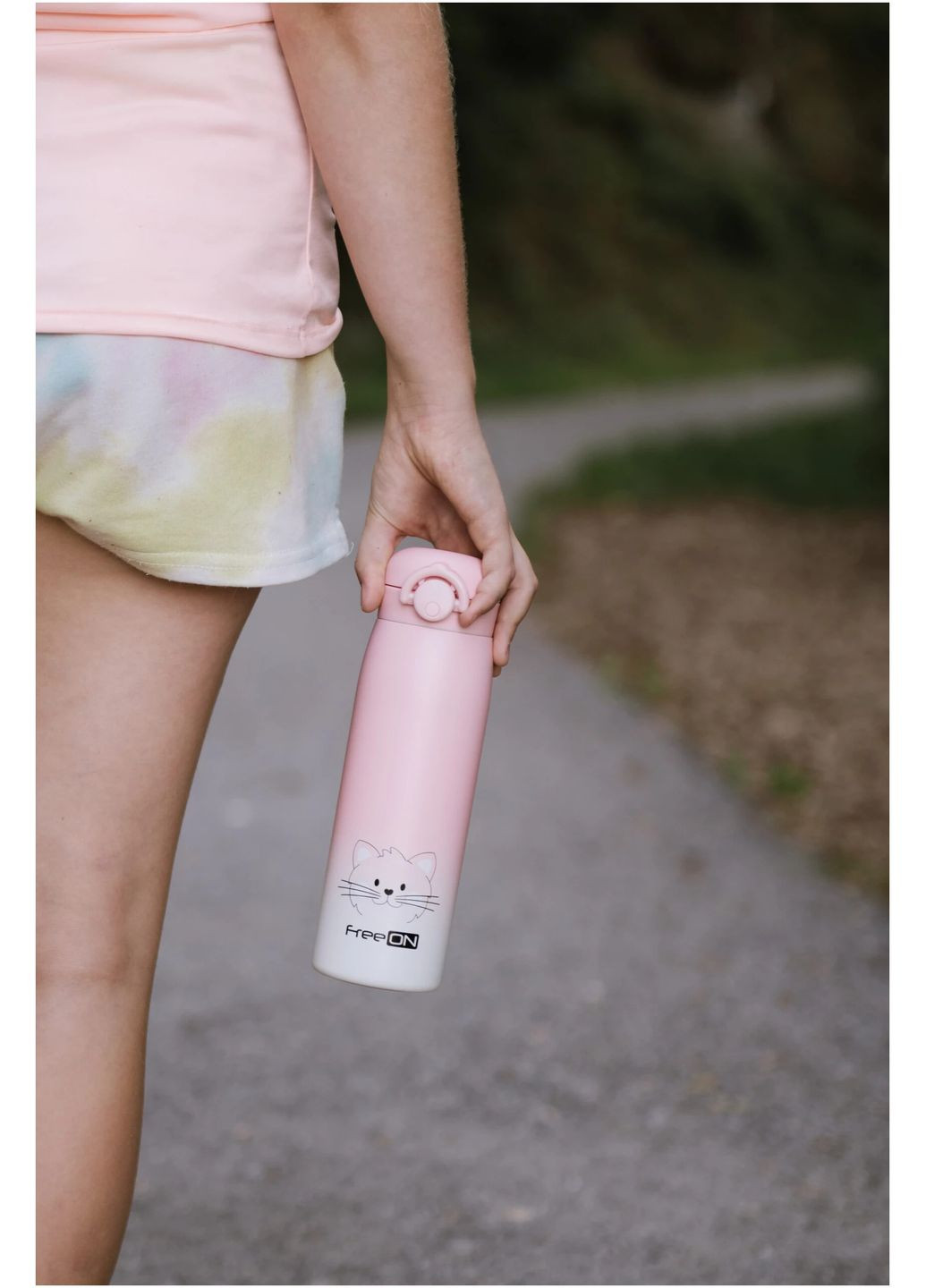 Термопляшка, рожева 480 мл FreeOn (299841995)