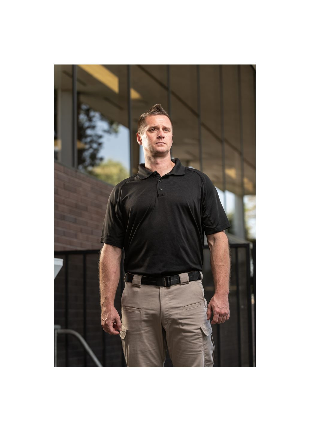 Футболка поло тактическая с коротким рукавом Performance Polo - Short Sleeve, Synthetic Knit Black 5.11 Tactical (315821915)