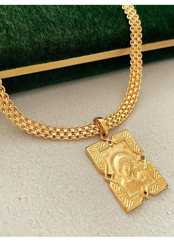 Позолочений Ланцюжок 50см + Кулон. Позолота No Brand (360619702)