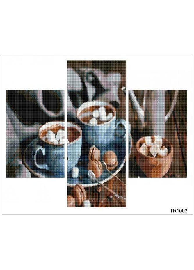 Набор алмазной мозаики триптих Только кофе 2х20х30 1х20х50 TR1003 ColorArt (299772365)