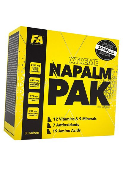 Мультивитаминный комплекс, Napalm Pak, 30пакетов 36113015, (36113015) Fitness Authority (293257206)