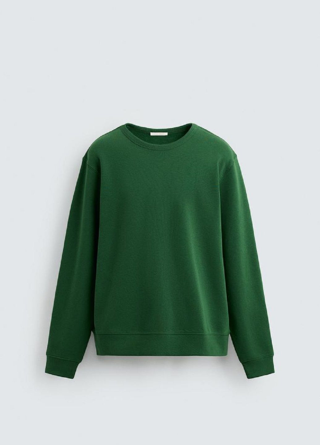 Зеленый свитшот Zara однотонный (355341981)