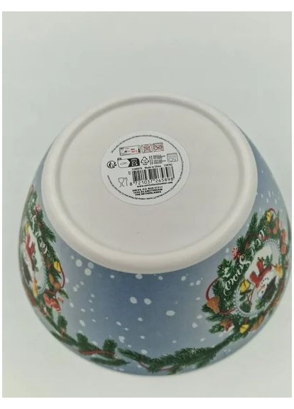 Тарілка глибока новорічна пластикова China (369152724)