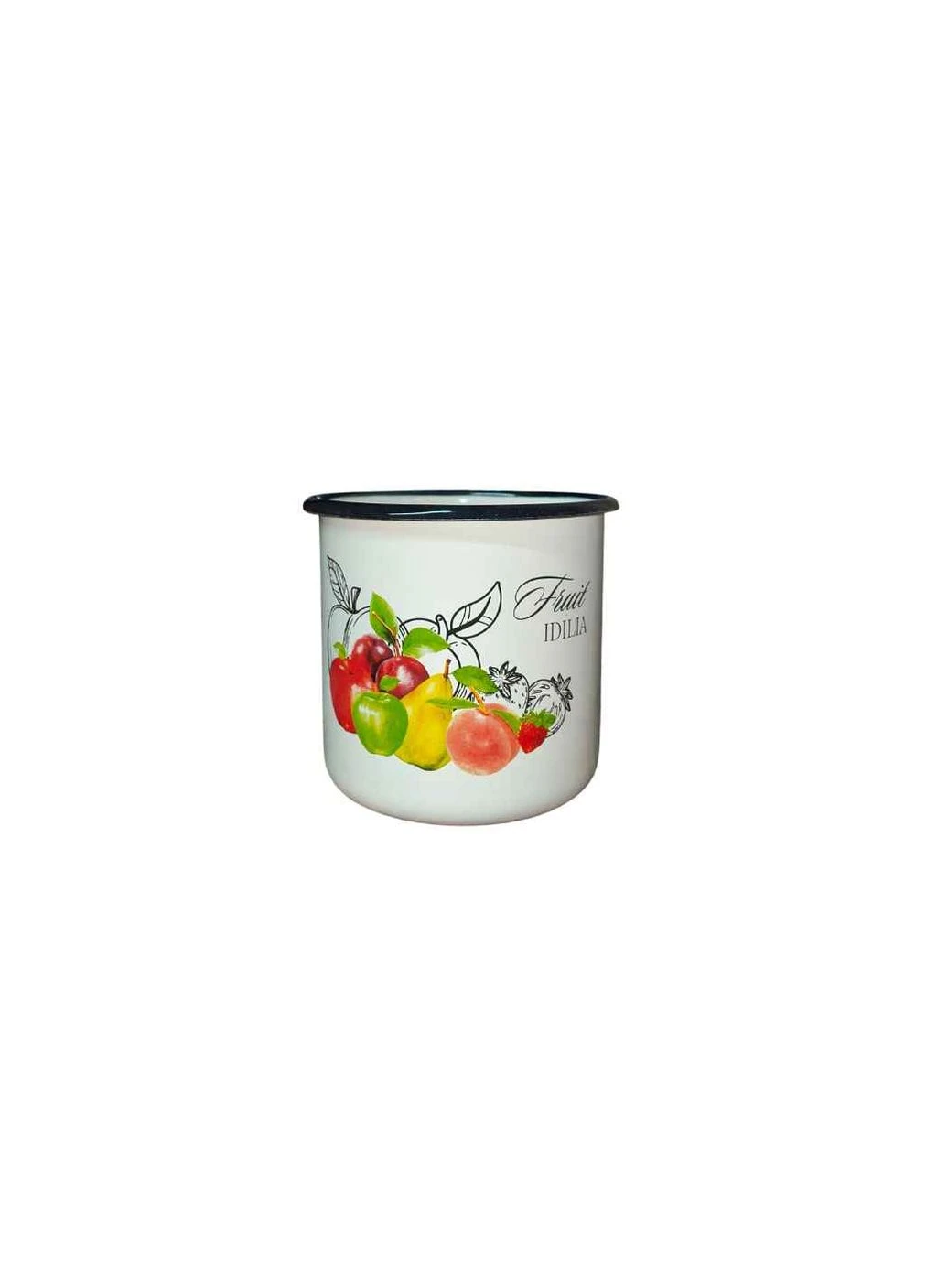 Кружка 1л /2 без крышки Фрукты Идиллия (молочная) (I0107/2) ТМ IDILIA No Brand (395978180)