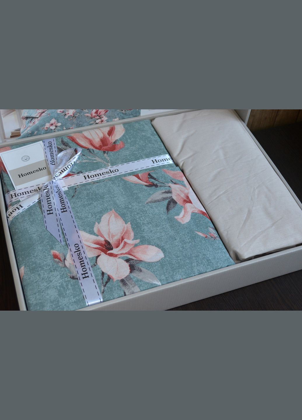 Постельное белье Homesko Ranforce 160 х 220 см Marea Blue First Choice (318381144)