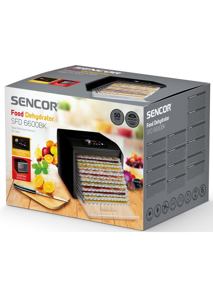 Сушилка для овощей и фруктов SFD6600BK Sencor (367057161)