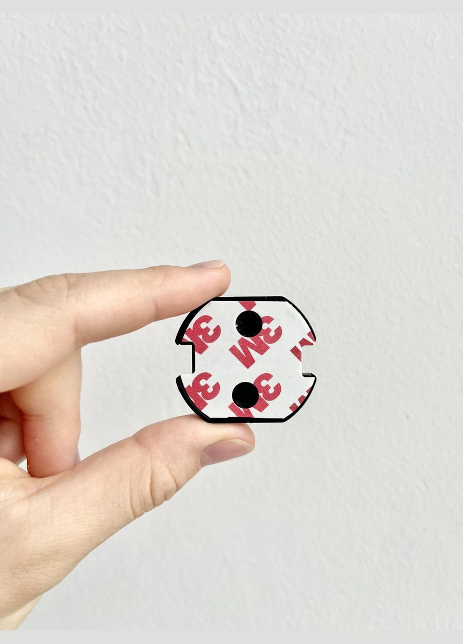 Заглушки на розетку від дітей 10 шт Захист на розетки з поворотним механізмом Чорний LELUNO (312000220)